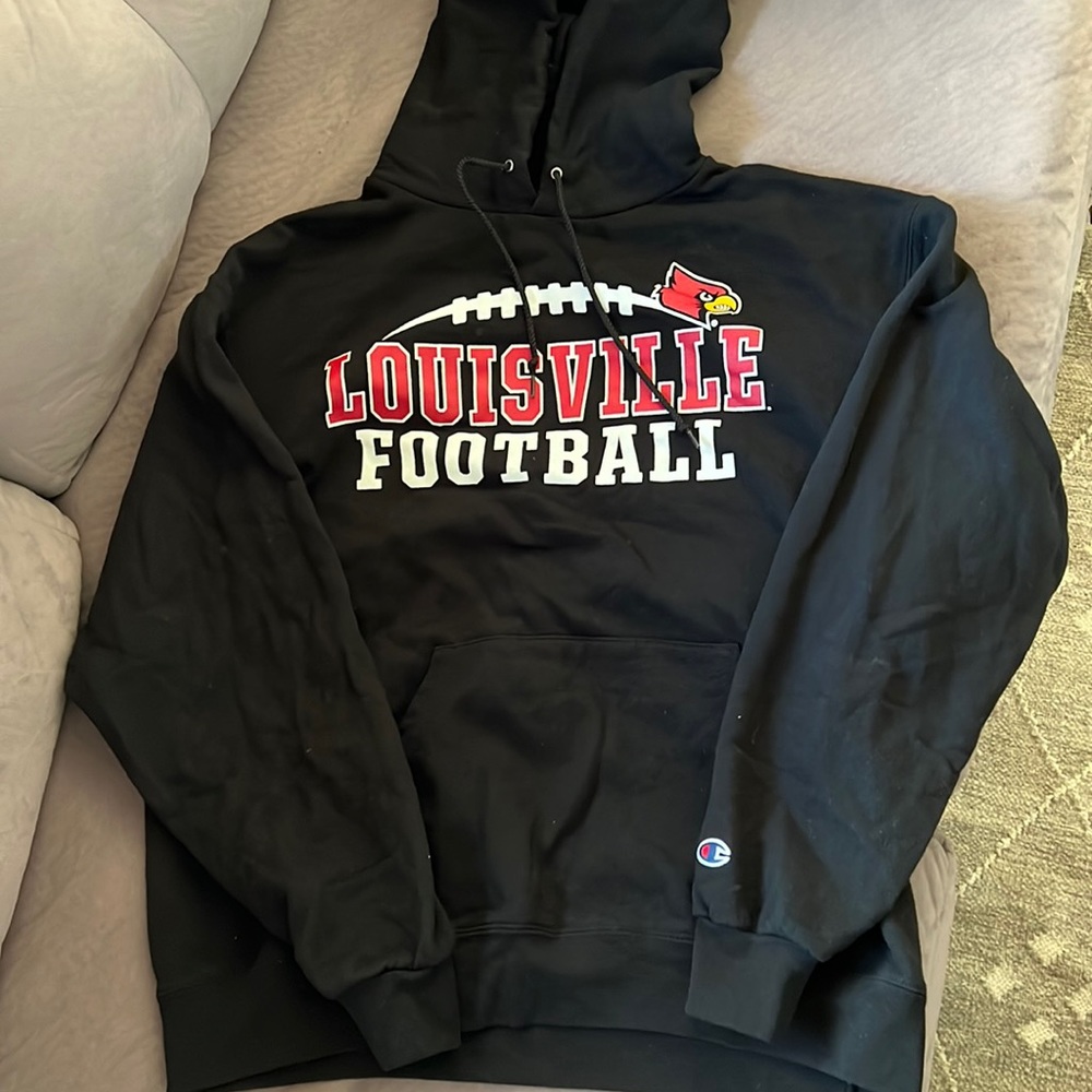 Men’s Champion Louisville Football Hoodie